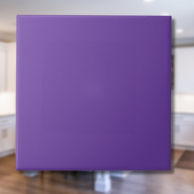 Carreau Regal violet couleur solide | Classic Elegant (Créateur téléchargé)