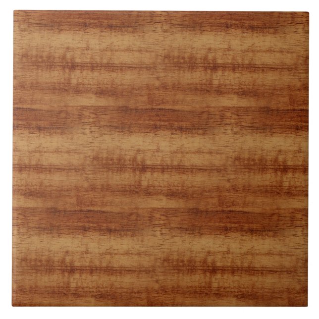 Carreau Regard du bois de grain d'acacia bouclé de Koa (Devant)