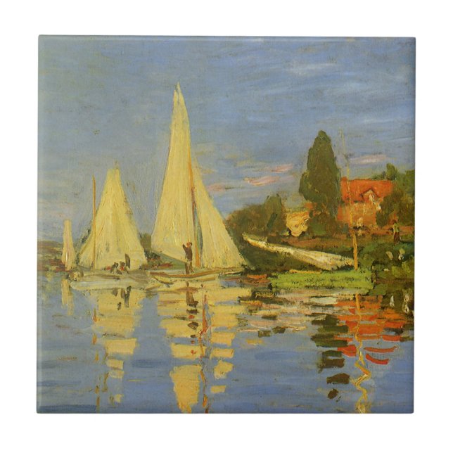 Carreau Regatta à Argenteuil par Claude Monet (Devant)