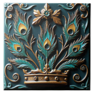 Carreau Reine Peacock