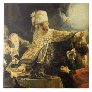 Carreau Rembrandt - Fête de Belshazzar,