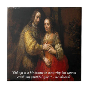Carreau Rembrandt "La Mariée juive" & Célèbre citation