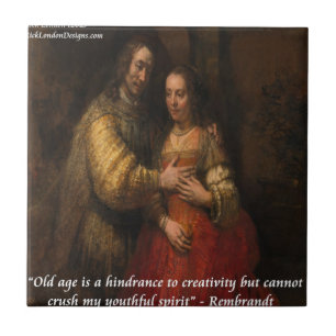 Carreau Rembrandt "L'épouse juive" & Citation de la vieill