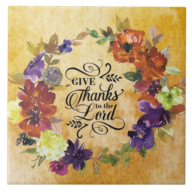 Carreau Remercie le Seigneur, Thanksgiving (Devant)