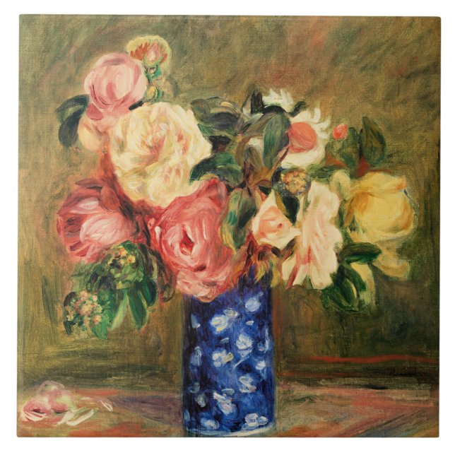 Carreau Renoir - Bouquet de Roses (Devant)