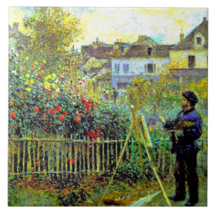 Carreau Renoir - Monet Peinture dans son jardin