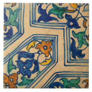 Carreau Réplique Art Nouveau Floral Art Nouveau