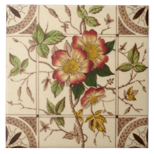 Carreau Repro 1885 Booth Aesthetic Wild Rose Transware