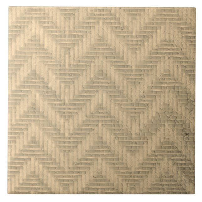 Carreau Repro Art Nouveau Moderne Neutre Beige (Devant)