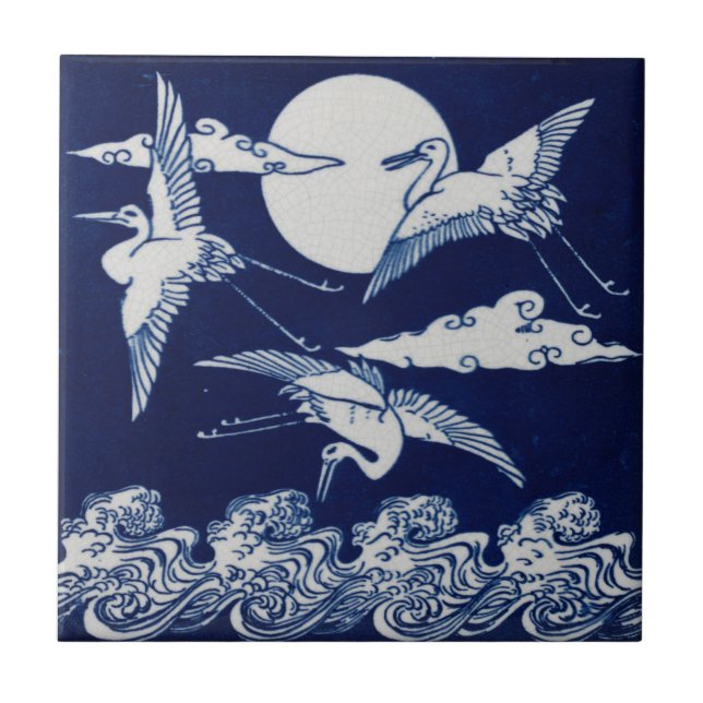 Carreau Repro Carrelage victorien Minton avec Stores Moon (Devant)