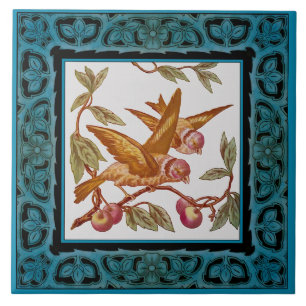 Carreau Repro de cessionnaire couleur main aux oiseaux vic