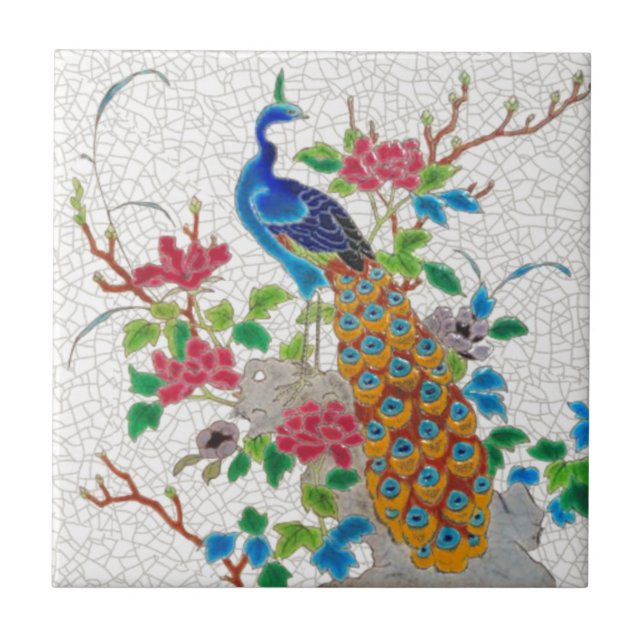 Carreau Répro de Peacock français de longue durée esthétiq (Devant)