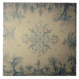 Carreau Repro Delft Tile Chinoiserie Scène pittoresque