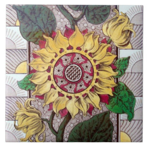 Carreau Repro Eastlake Esthétique Tile de tournesol cérami