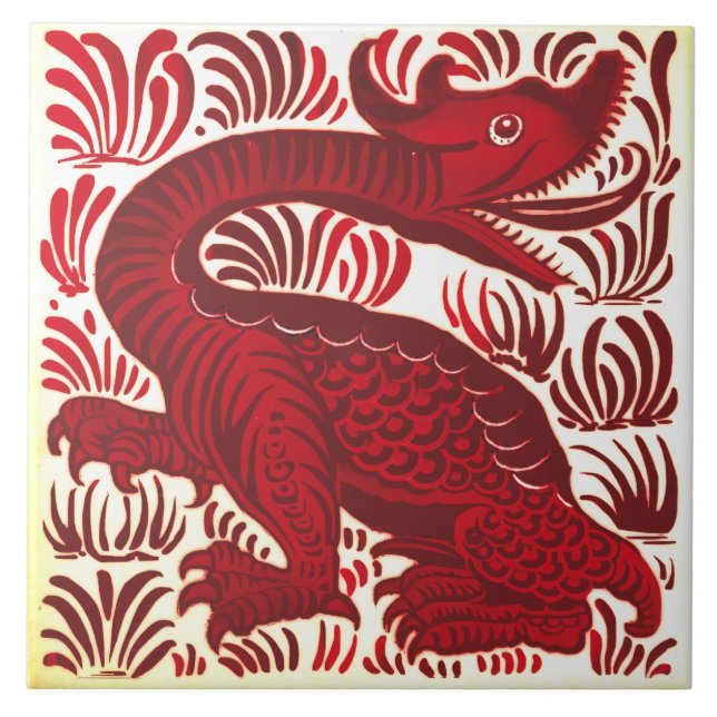 Carreau Repro Lewis Carrol De Morgan Red Jabberwacky (Devant)