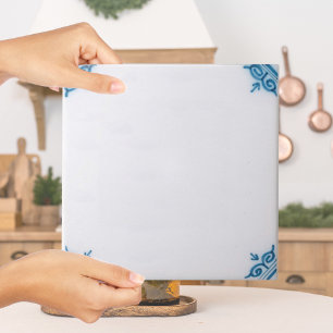 Carreau Repro Plain Bleu Delft Tile à personnaliser