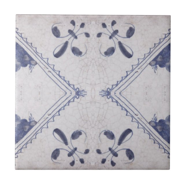 Carreau Repro Portugais Floral Azulejos Carrelage (Devant)