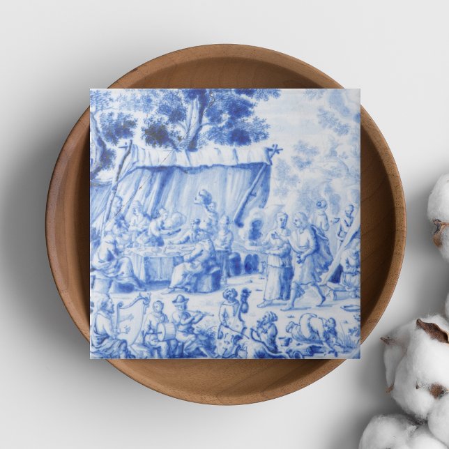 Carreau Repro Victorian Carrelage bleu et blanc (Repro Victorian Swedish Blue and White Tile)