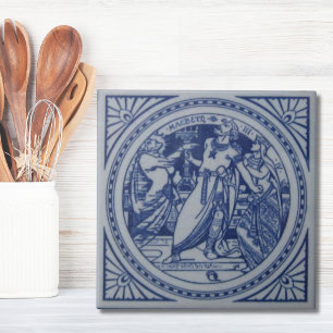 Carreau Repro Victorian Minton Tile Shakespeare