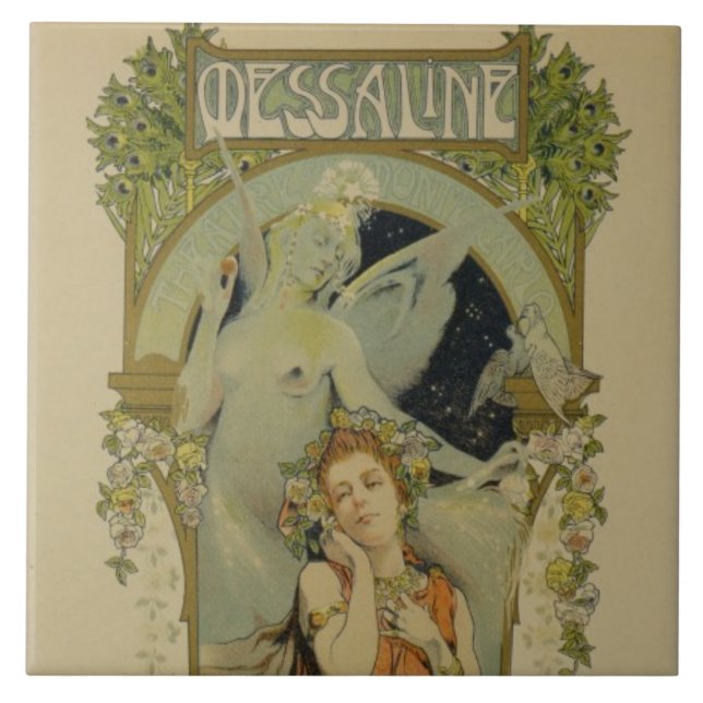 Carreau Reproduction d'une publicité par affichage l'opéra (Devant)