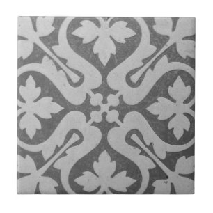 Carreau Reproduction victorienne florale