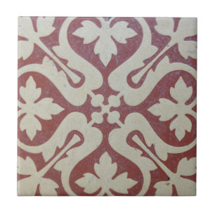 Carreau Reproduction victorienne florale