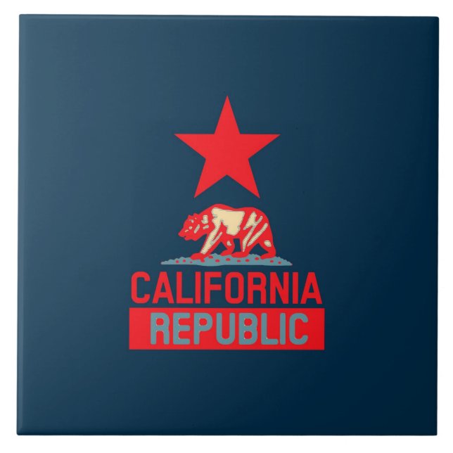 Carreau République de Californie à l'esprit urbain (Devant)