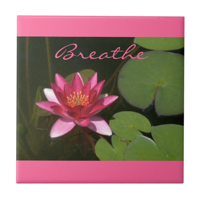 Carreau "Respire" Lotus Blossom Rose Tle (Devant)