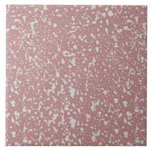 Carreau Résumé Motif de points rose et blanc