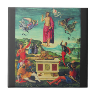 Carreau Résurrection de Jésus Christ par Raphael