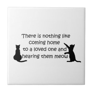 Carreau Retour à la maison d'un chat