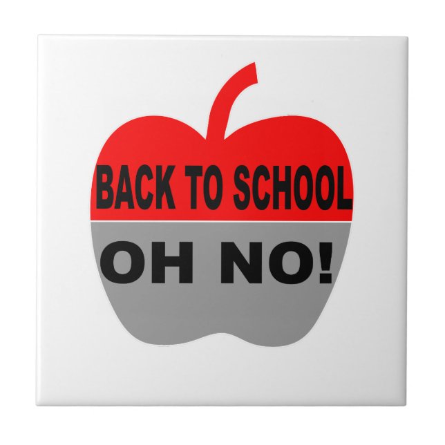 Carreau Retour À L'École Oh Non (Devant)