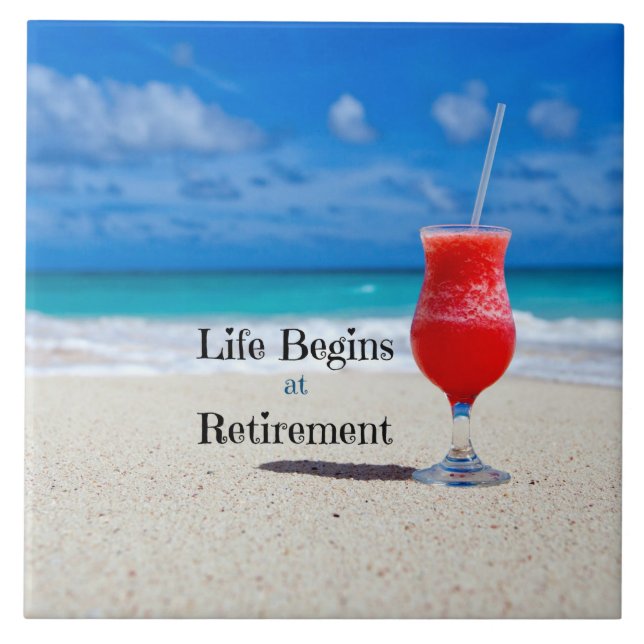 Carreau Retraite, Boissons congelées sur la plage, (Devant)