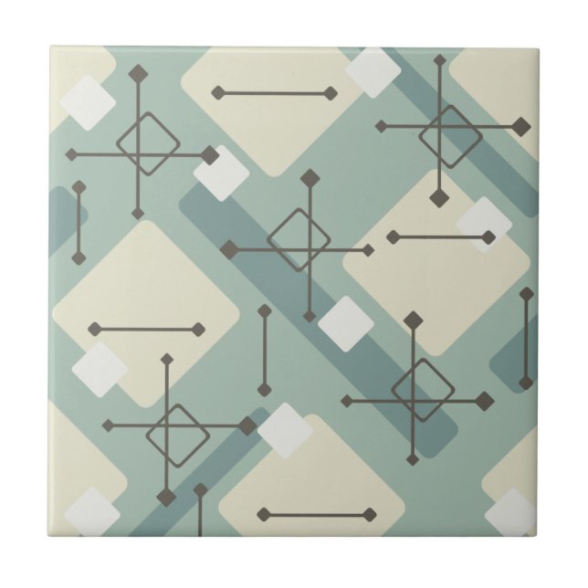 Carreau Retro 1950 Art Diamonds Sage Green (Devant)