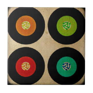 Carreau Rétro album de disque vinyle 45