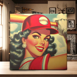 Carreau Retro Baseball
