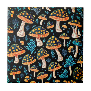 Carreau Rétro Champignon Groove