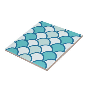 Carreau rétro, classique, motif, turquoise, vintage