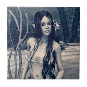 Carreau Retro Mermaid