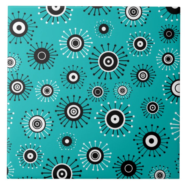 Carreau Retro Mod Starburst (Devant)