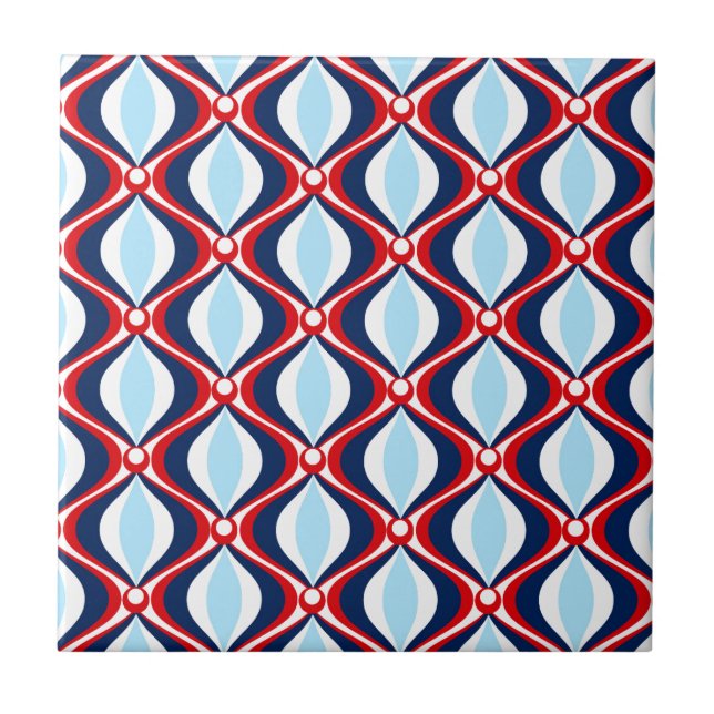Carreau Rétro motif de les années 50 (Devant)