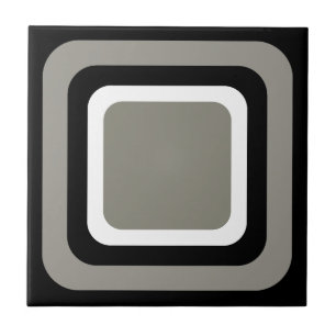 Carreau Rétro Noir Blanc Gris