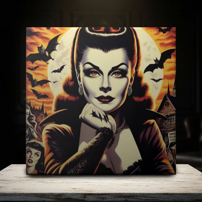 Carreau Rétro Vampire femme (Créateur téléchargé)