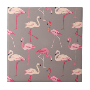 Carreau Rétros Flamants roses
