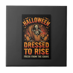 Carreau Réveil de costume de cimetière d'Halloween