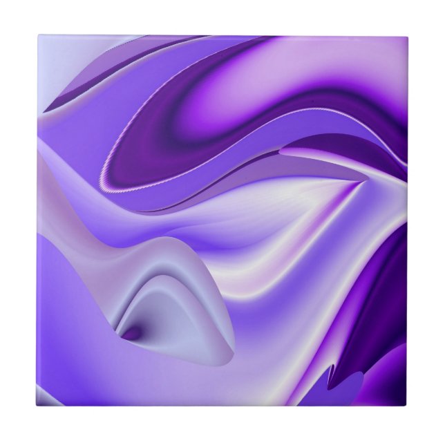 Carreau Rêves arc-en-ciel à fleurs violettes (Devant)