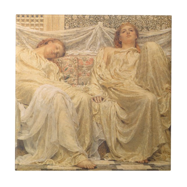 Carreau Rêveurs par Albert Joseph Moore, Art victorien (Devant)