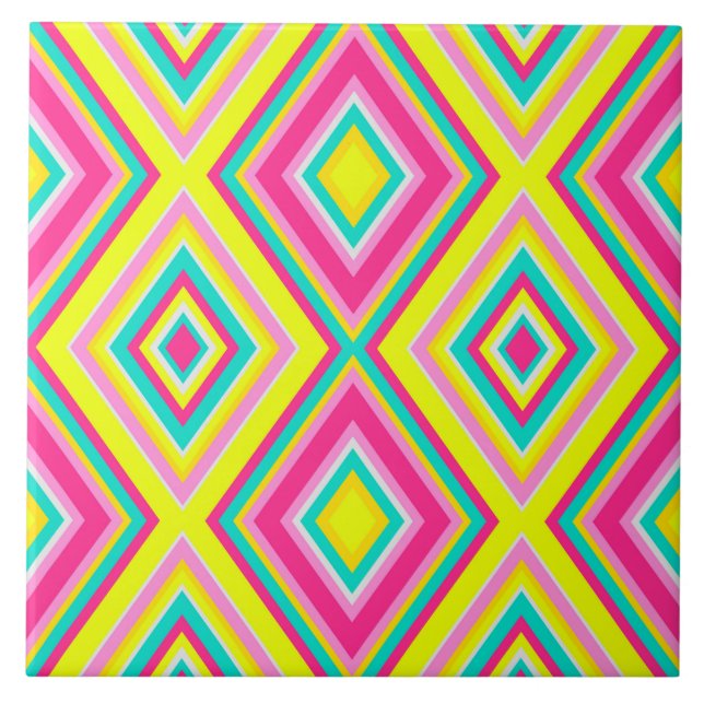 Carreau Rhombus géométrique sans couture forme moderne ten (Devant)