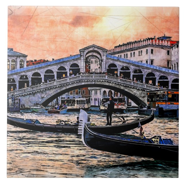 Carreau Rialto bridge. Venice. Italy. (Devant)