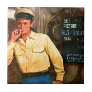 Carreau Richard Widmark annonce pour l'enfer et la haute e